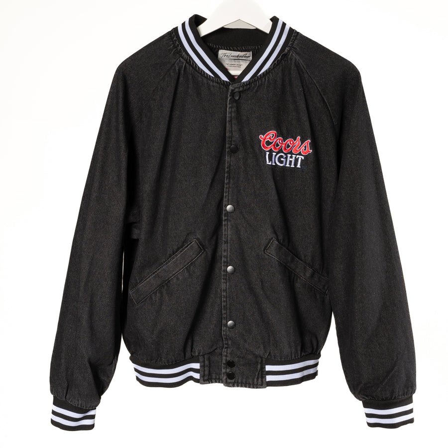 Coors Light Official Tm - Stadium Denim Jacket - Washed Black Denim - The Laundry Room