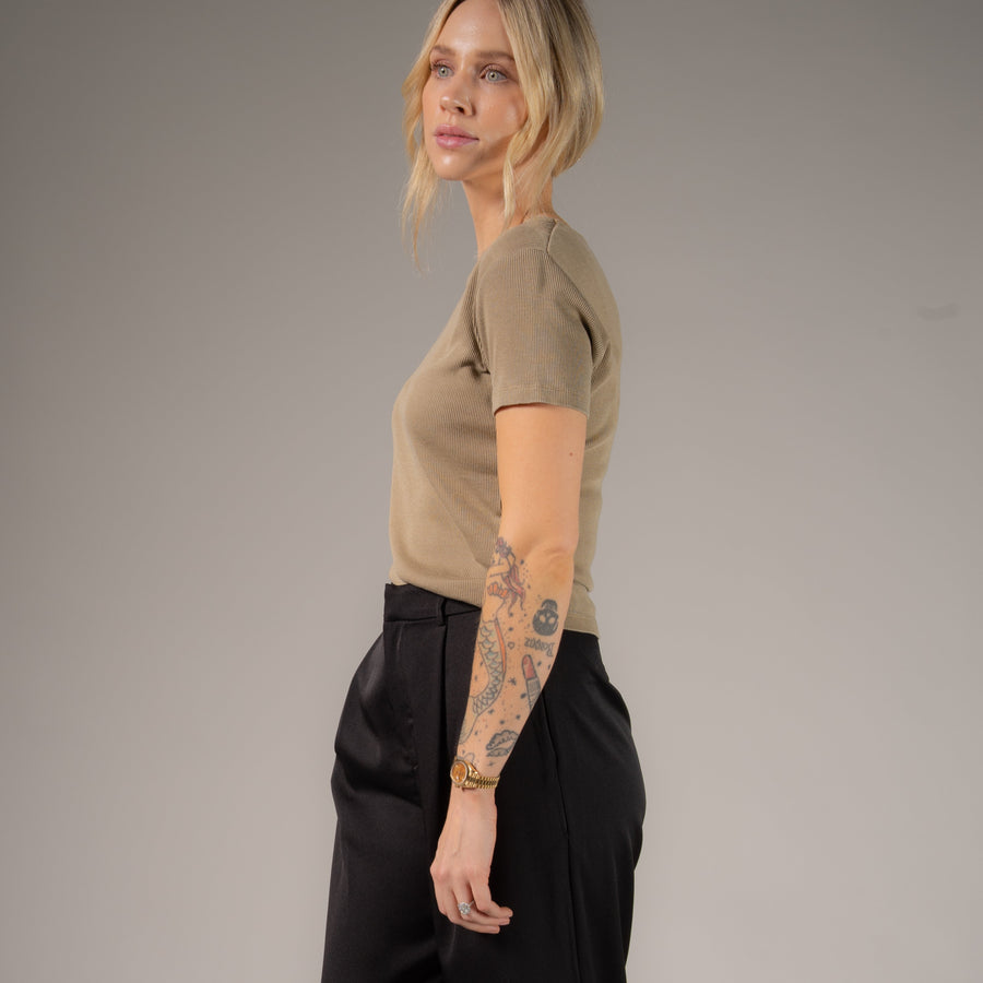 Essentials - Baby Tee - Camel Gold - The Laundry Room