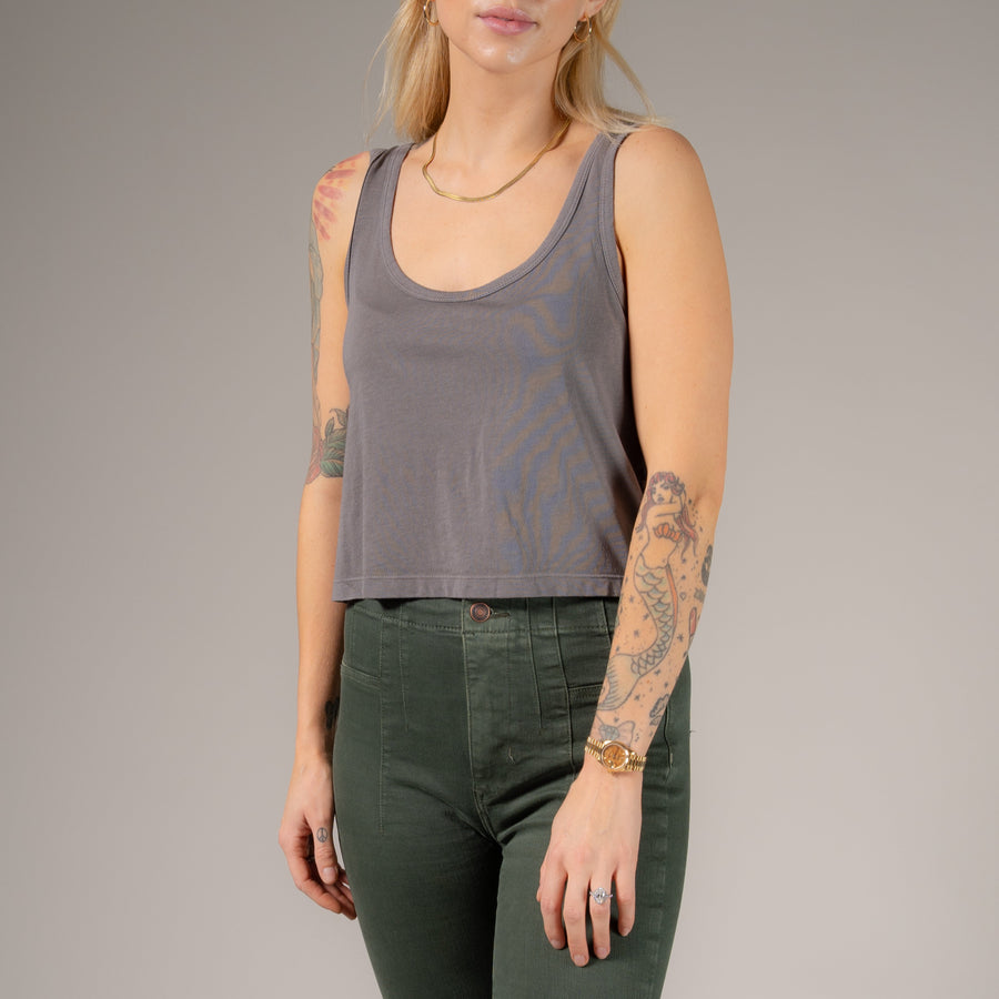 Essentials - Boxy Tank - Gravity Grey - The Laundry Room