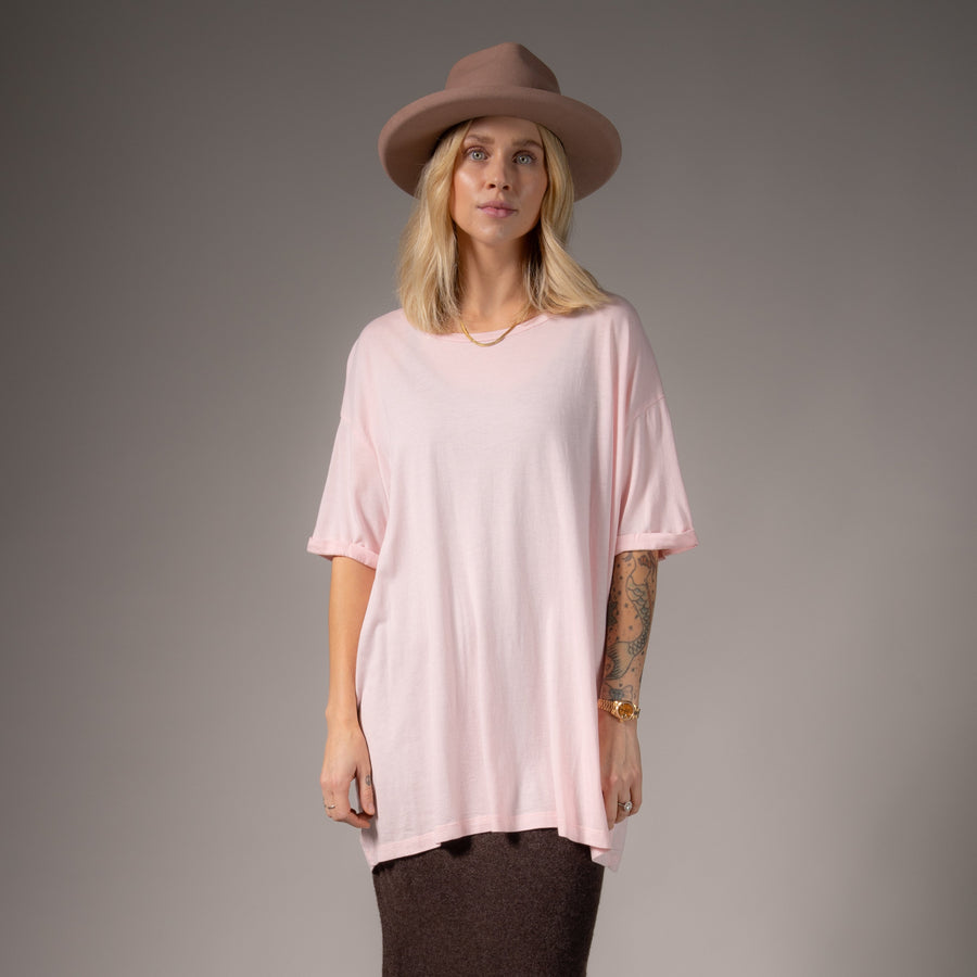 Essentials - Oversized Tee - Blush Pink