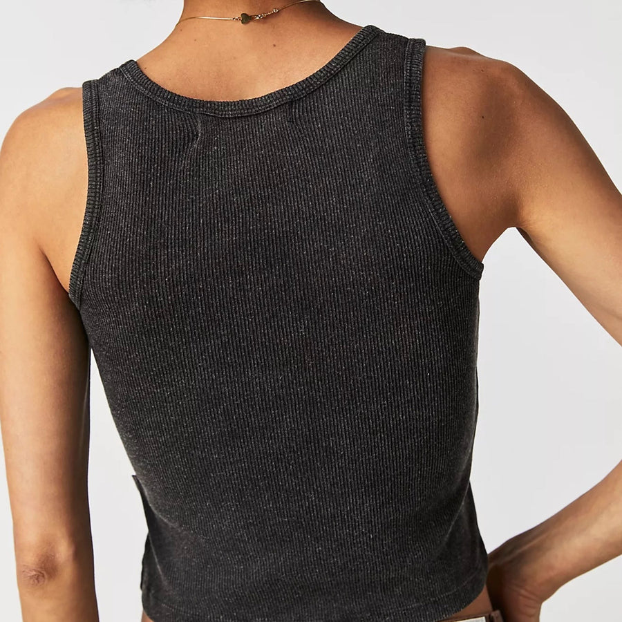 Welcome To New York - Rib Tank - Black Snow - The Laundry Room