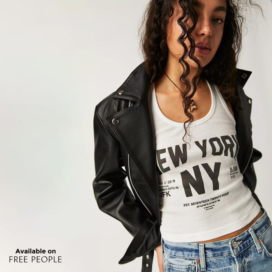 Welcome To New York - Rib Tank - White - The Laundry Room