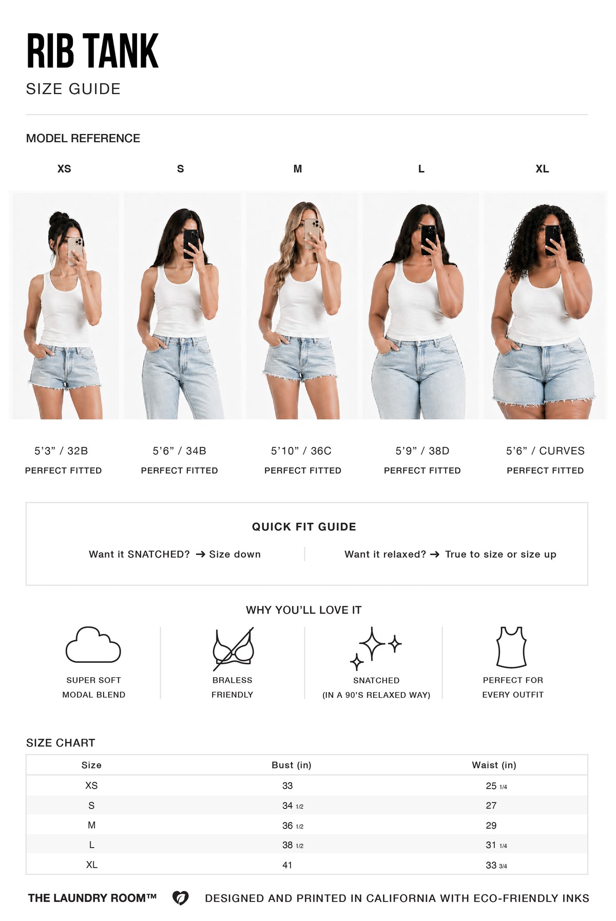 Rib Tank Size Guide
