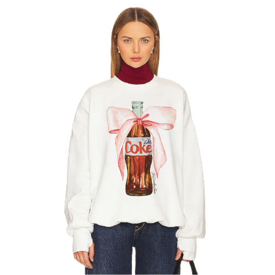 Diet Coke Bow - Short Jumper - White - The Laundry Room