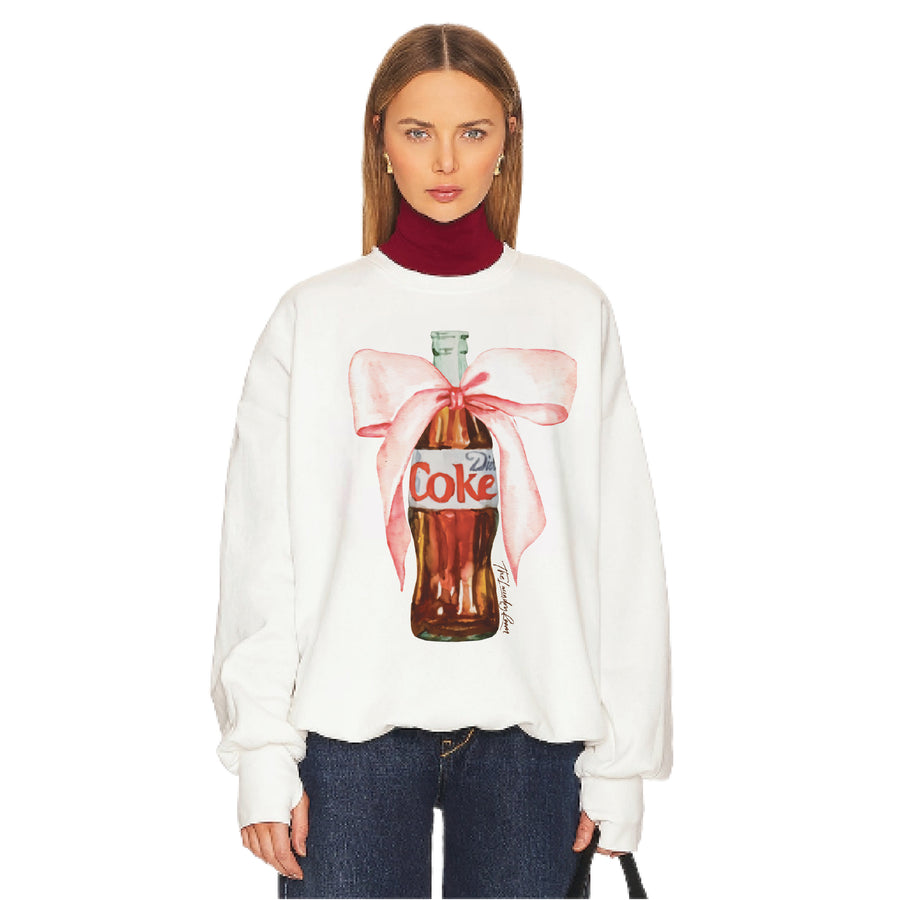Diet Coke Bow - Short Jumper - White - The Laundry Room
