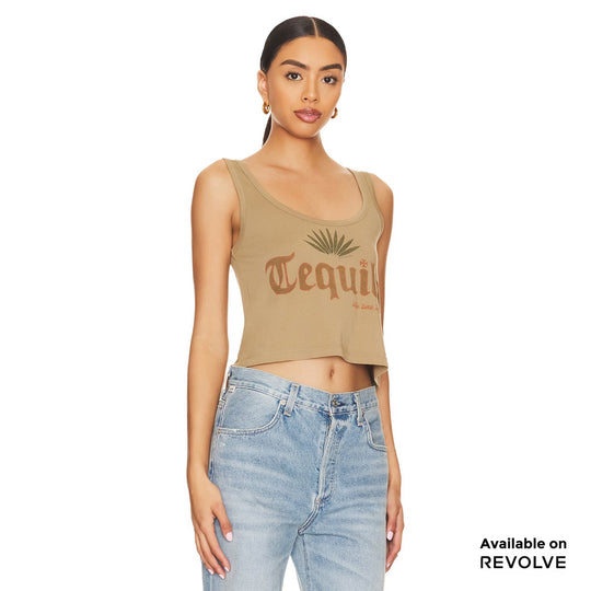 Tequila - Boxy Tank - Camel Gold Camel Gold / XS