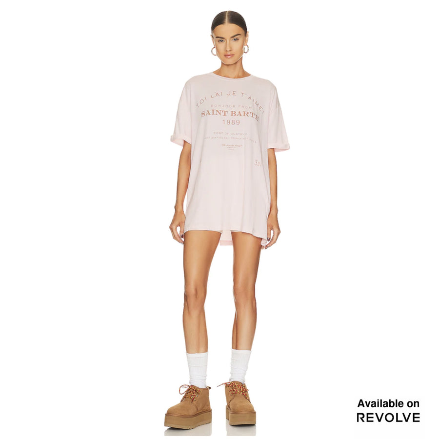 Saint Barth 89 - Oversized Tee - Blush Pink Blush Pink / XS