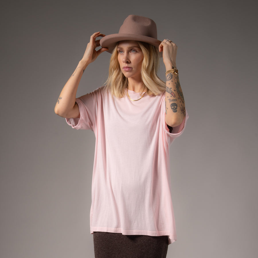 Essentials - Oversized Tee - Blush Pink Blush Pink / XS