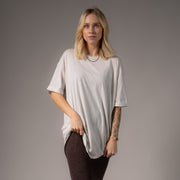 Essentials - Oversized Tee - Pebble Heather Pebble Heather / XS