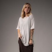 Essentials - Oversized Tee - Pebble Heather Pebble Heather / XS