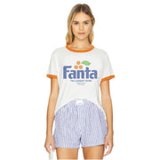 Fanta Official Tm - Perfect Ringer Tee - White & Orange - The Laundry Room