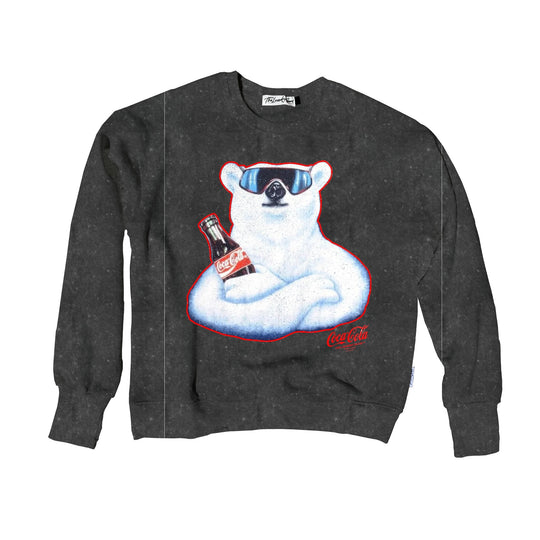 Coca Cola Polar Bear - Classic Crewneck Sweater - Black Snow - The Laundry Room