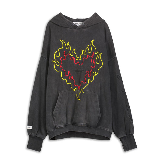 Burn Heart - Hideout Hoodie - Black Snow - The Laundry Room