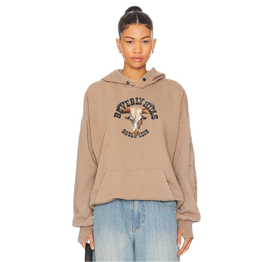 Beverly Hills Rodeo Club Skull - Hideout Hoodie - Camel Gold - The Laundry Room