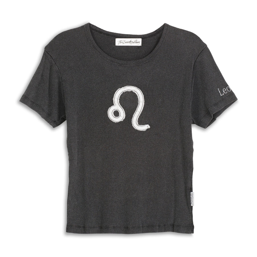 Leo Stitch - Baby Tee - Black Snow - The Laundry Room