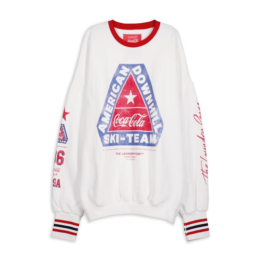 American Downhill Ski Team - Jump Jumper - White & Red & Blue - The Laundry Room