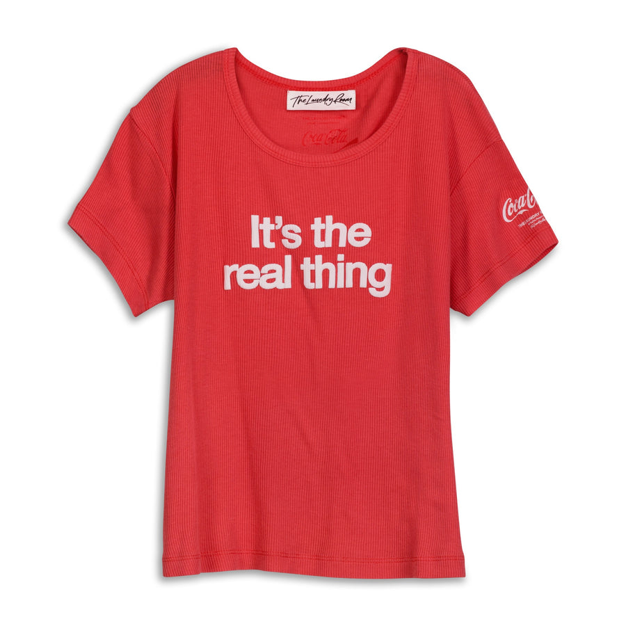 The Real Thing - Baby Tee - Vintage Red - The Laundry Room