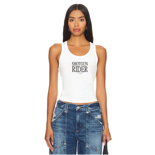 Shotgun Rider - Rib Tank - White - The Laundry Room