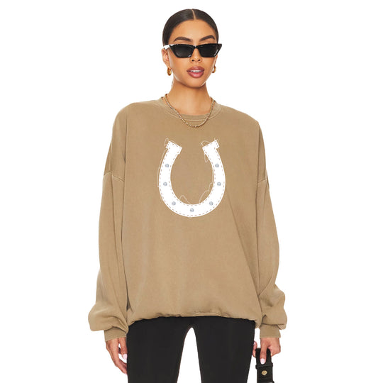 Horseshoe Patchwork - Jump Jumper - Camel Gold - The Laundry Room