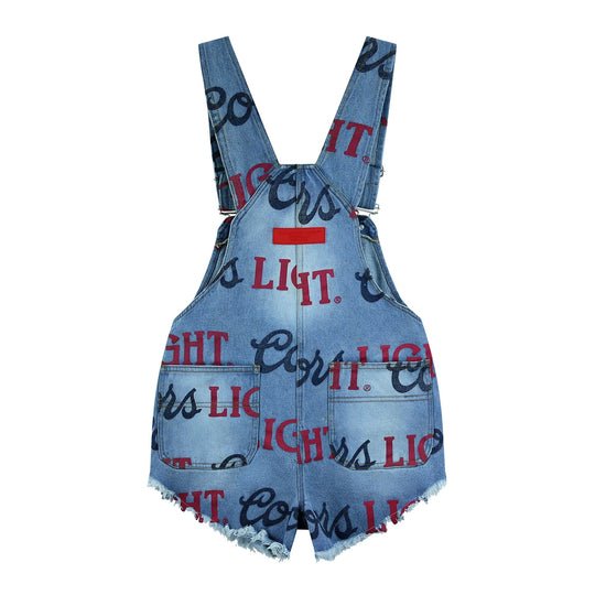 Coors Light Big Colors Logo - Printed Denim Shortall - Salton Sea - The Laundry Room