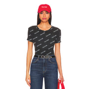 Diet Coke Pattern - Baby Tee - Black Snow