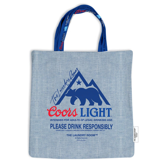 California Cl Bear - Big Trip Tote - Washed Blue Denim - The Laundry Room