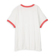 Essentials - Perfect Ringer Tee - White & Red - The Laundry Room