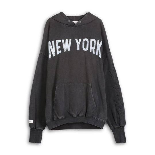 New York Smiley - Hideout Hoodie - Black Snow - The Laundry Room