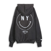 New York Smiley - Hideout Hoodie - Black Snow - The Laundry Room