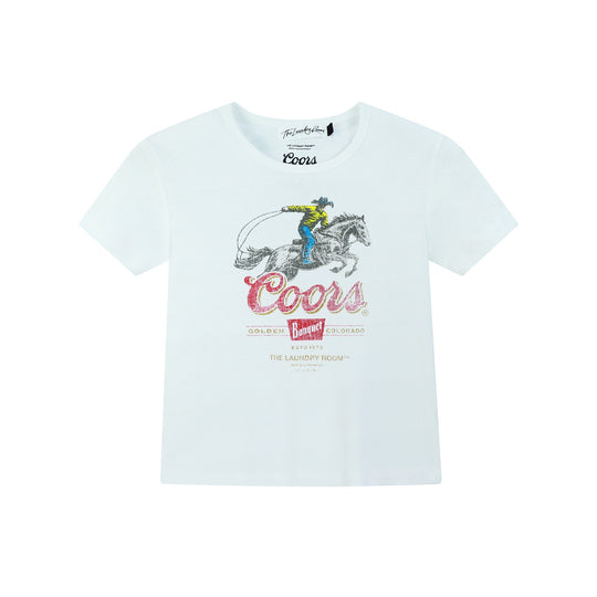 Coors Roper - Baby Tee - White - The Laundry Room