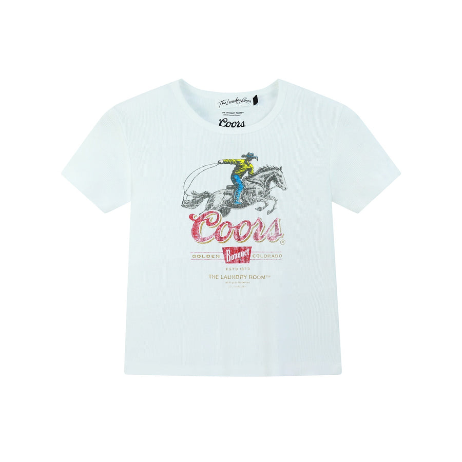 Coors Roper - Baby Tee - White - The Laundry Room