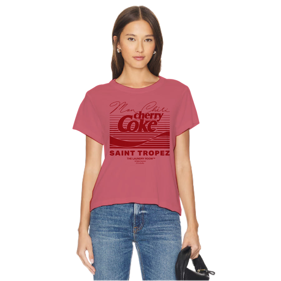 Cherry Coke Saint Tropez SMU - Perfect Tee - Vintage Red - The Laundry Room