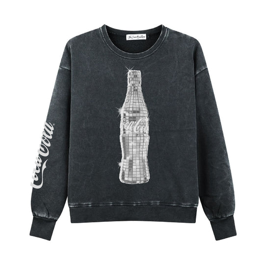 Coca Cola Disco - Classic Crewneck Sweater - Black Snow - The Laundry Room