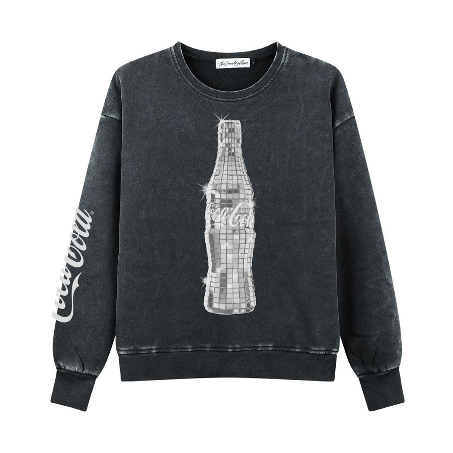 Coca Cola Disco - Classic Crewneck Sweater - Black Snow - The Laundry Room