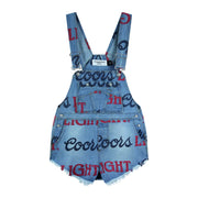 Coors Light Big Colors Logo - Printed Denim Shortall - Salton Sea - The Laundry Room