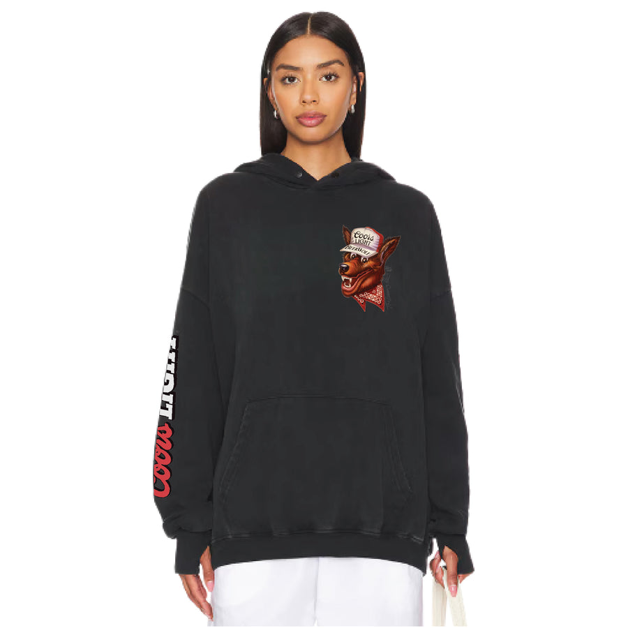 Beer Wolf Patch - Hideout Hoodie - Black Snow - The Laundry Room