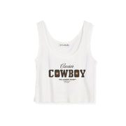 Caviar Cowboy - Boxy Tank - White - The Laundry Room