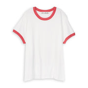 Essentials - Perfect Ringer Tee - White & Red - The Laundry Room