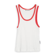 Essentials - Rib Tank - White & Red - The Laundry Room