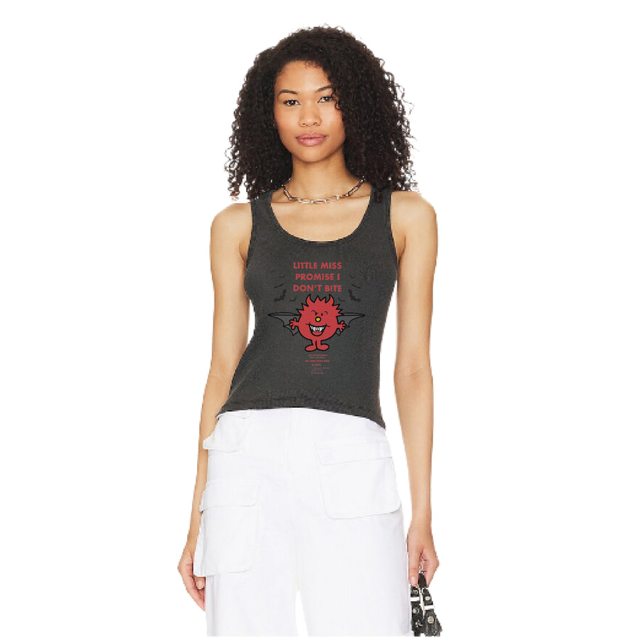 Little Miss Promise I Dont Bite - Rib Tank - Black Snow - The Laundry Room