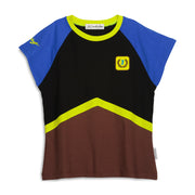 Number 1 - Baby Tee - Black & Brown & Blue - The Laundry Room