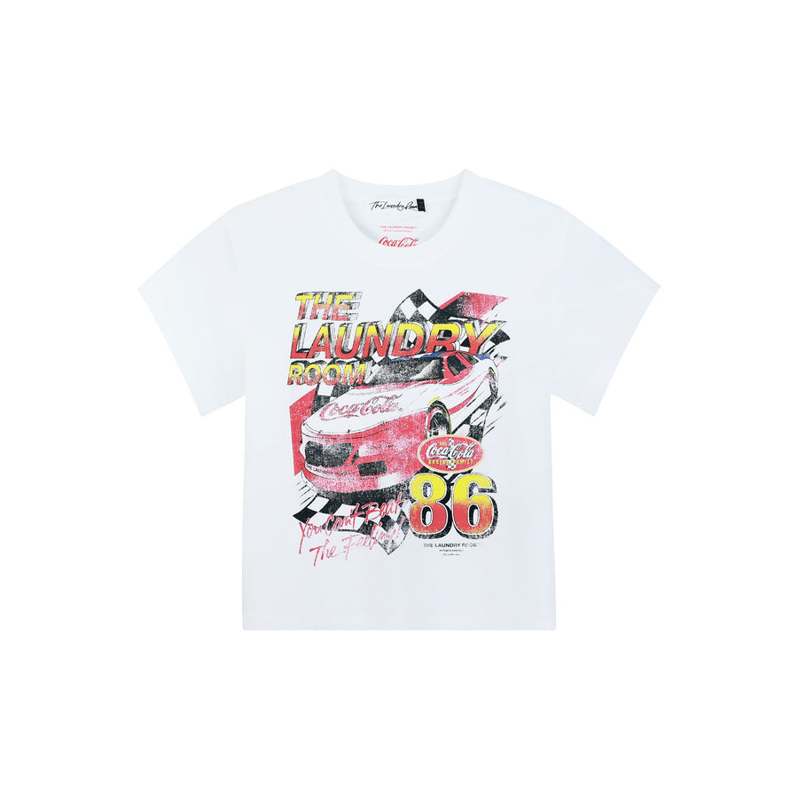 Coca Cola 90'S Racing - Perfect Tee - White - The Laundry Room