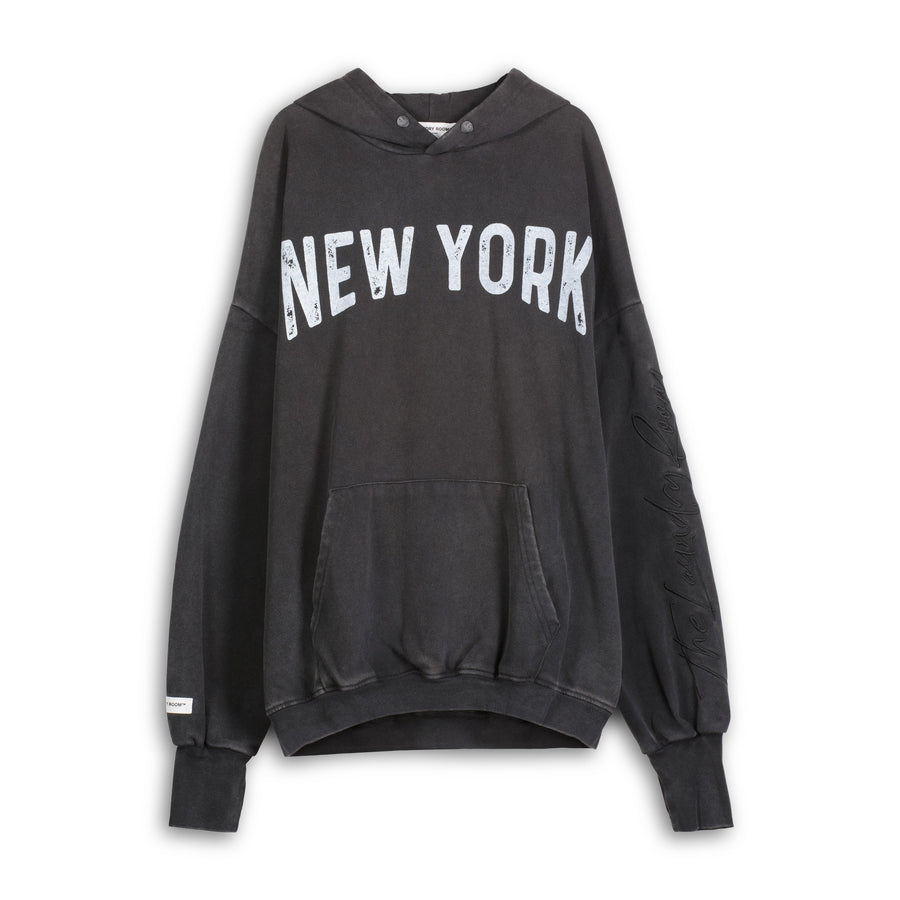 New York Smiley - Hideout Hoodie - Black Snow - The Laundry Room