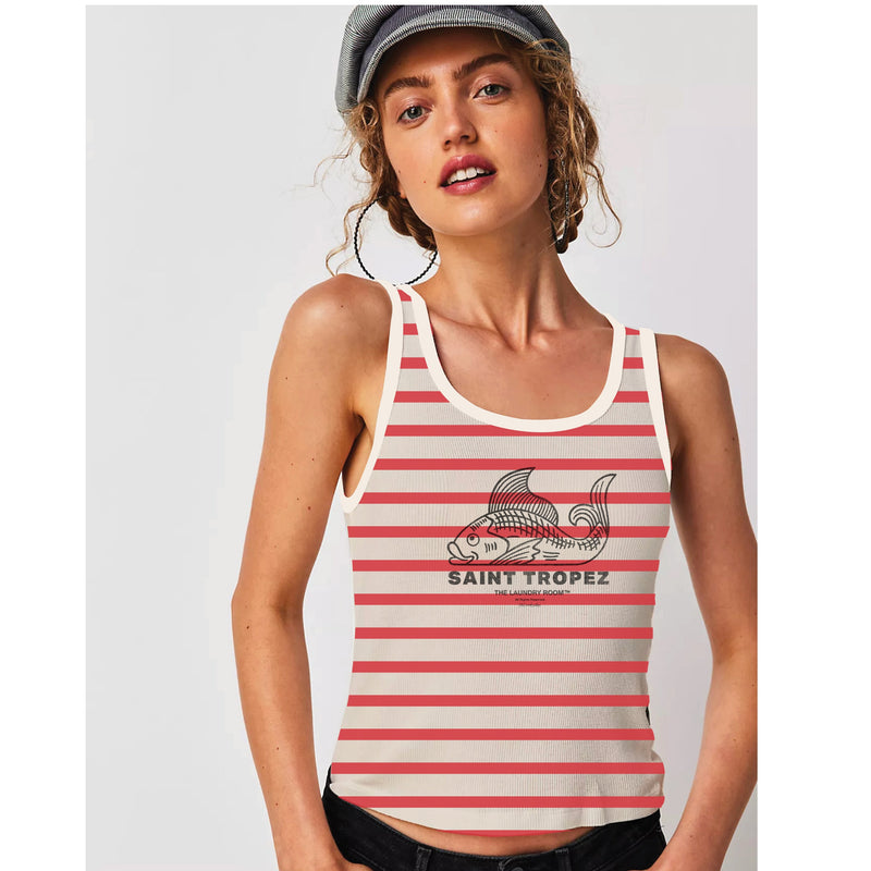 Saint Tropez - Rib Tank - Multi - The Laundry Room
