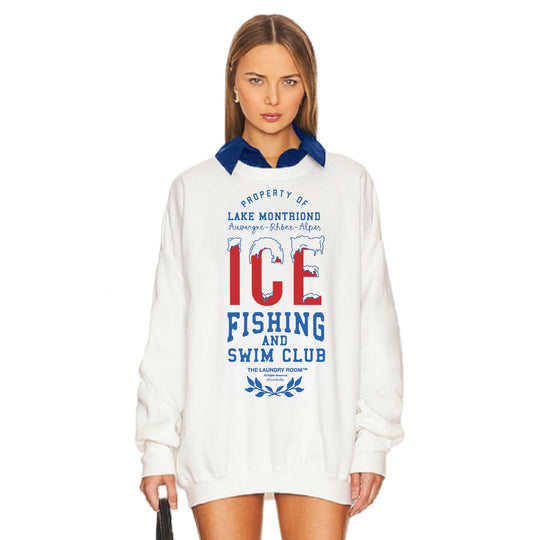 ICE Fishing And Swim Club - Jump Jumper - White