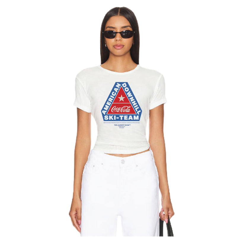American Downhill Ski Team - Baby Tee - White - The Laundry Room