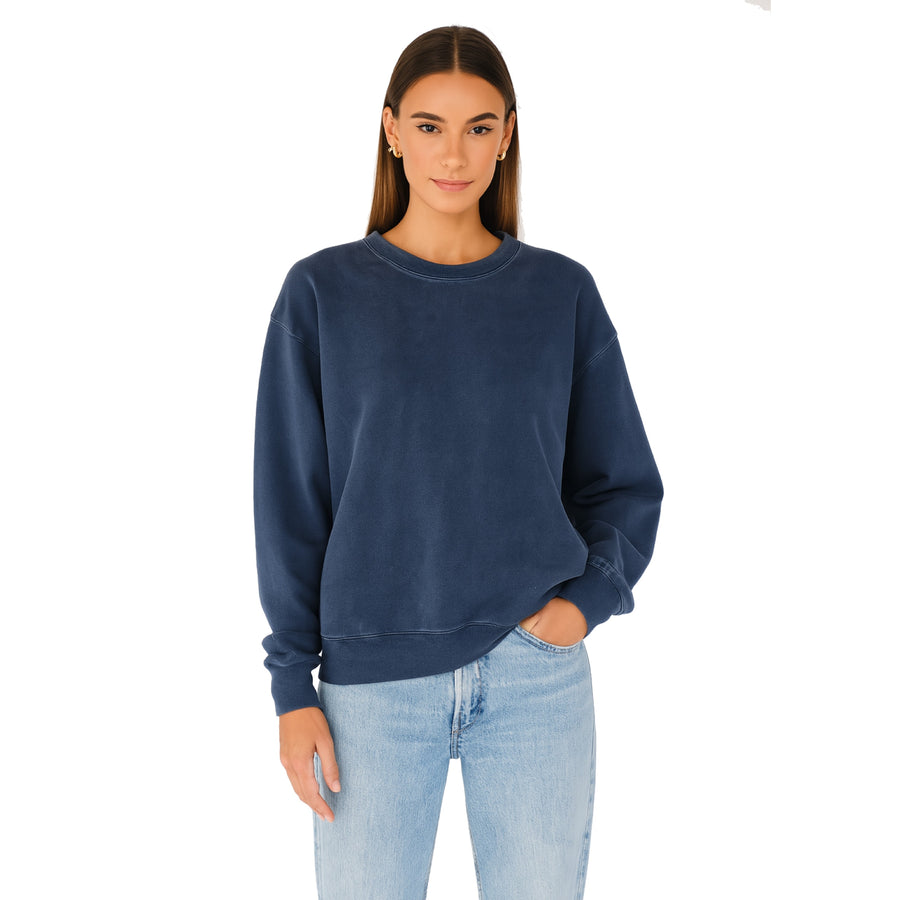 Essentials - Classic Crewneck Sweater - Navy Snow - The Laundry Room