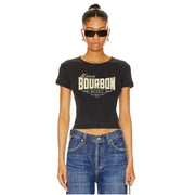 Honey Bourbon Whiskey - Baby Tee - Black Snow - The Laundry Room