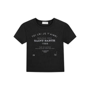 Saint Barth 89 - Baby Tee - Black Snow - The Laundry Room