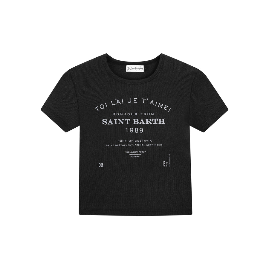 Saint Barth 89 - Baby Tee - Black Snow - The Laundry Room